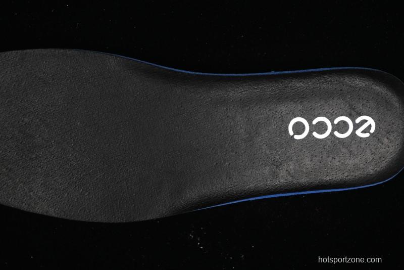 ECCO Block Derby Round Toe Genuine Leather Brogue Dress Shoes - 63667201002