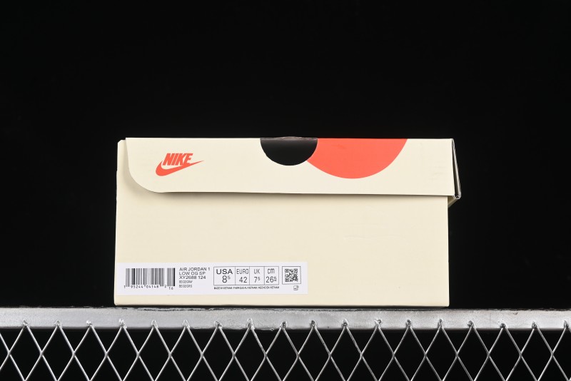 Nike Travis Scott x Fragment Design x Air Jordan 1 Low OG SP AJ1 Retro Sneakers - XY2688-124
