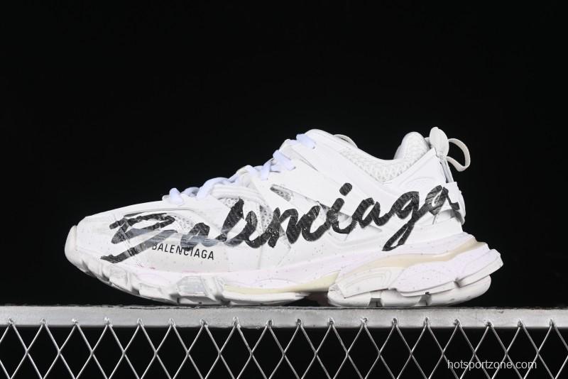 Balenciaga Track Sneaker Tess with Transparent Heel Strap - WTRHW9010
