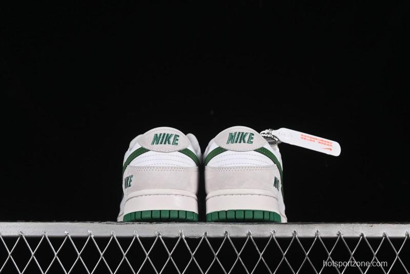 Nike SB Dunk Low Anniversary Customized Casual Sneakers with Green Swoosh - KK1888-013