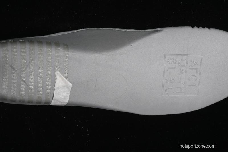 Nike Air Force 1 '07 Mid Light Blue Hand-Painted Cracked Three Stripes Shadow Mid-Top Casual Sneakers - CW2289-111