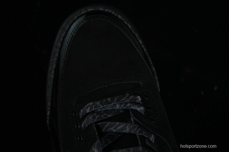 Nike Air Jordan 3 Retro Basketball Shoes Midnight Black - CT8532-001