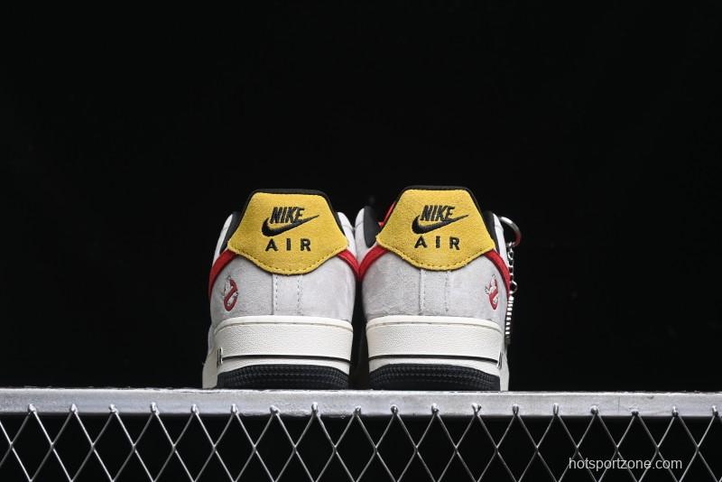 Nike Air Force 1 '07 Low Halloween Collaboration - Red Grey Pig Version Low Top Casual Sneakers - KK1988-020