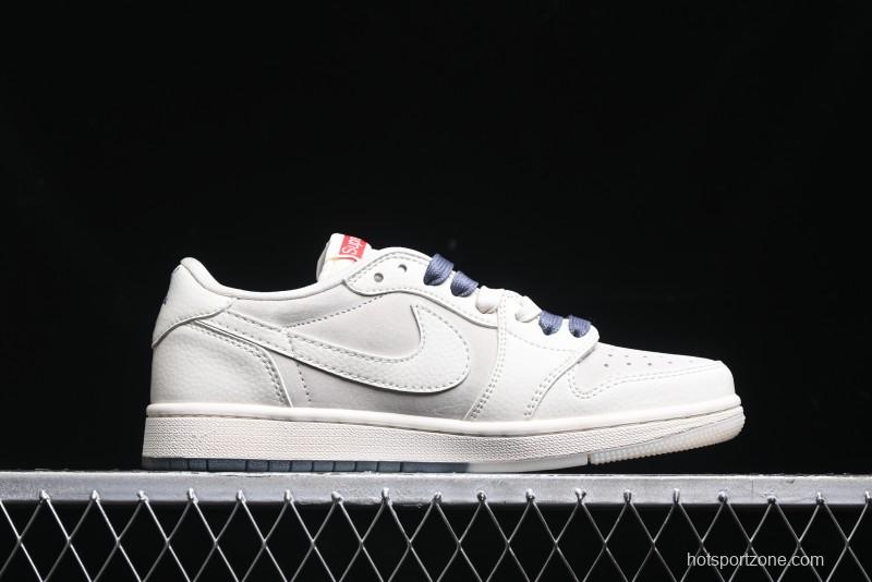 Nike Travis Scott x Fragment Design x Air Jordan 1 Low OG SP AJ1 Sup Collaboration - BB7518-001