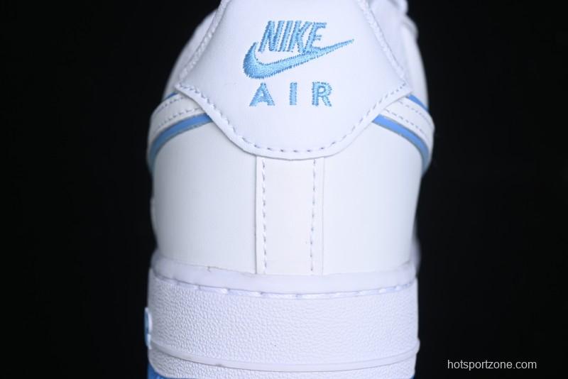Nike Air Force 1 '07 Low Top-Grain Leather Casual Sneakers with Full-Length Air Cushion - DV0788-101