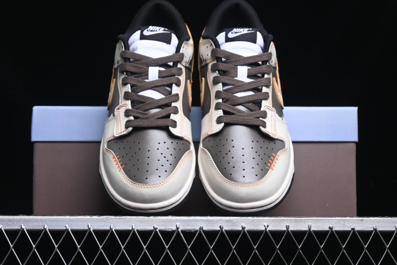 Nike Dunk Low Panda Prank Pioneer Knight Sandstorm Black Brown Low Top Casual Skate Shoes - DD1391-100