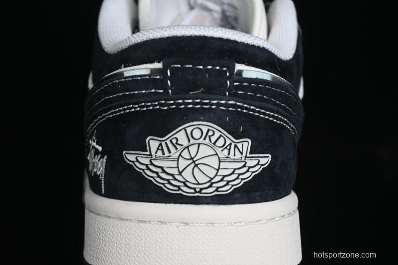 Nike Air Jordan 1 Low Stussy Collaboration Retro Basketball Shoes - XX3318-505