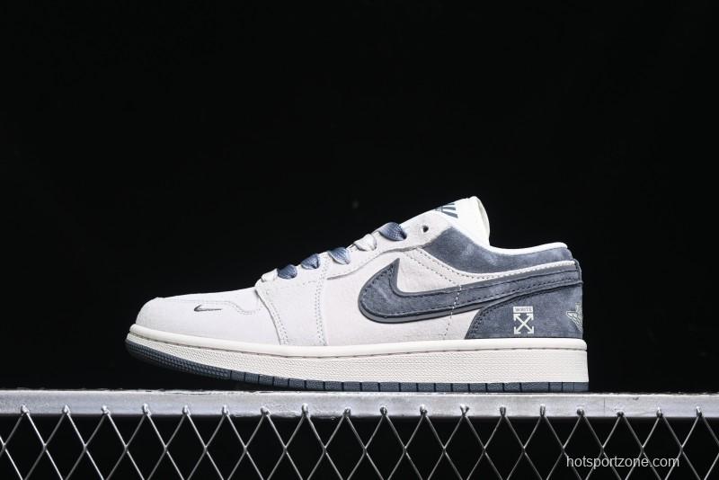 Nike Air Jordan 1 Low OF Collaboration Custom High-End Retro Basketball Shoes - DM9188-002