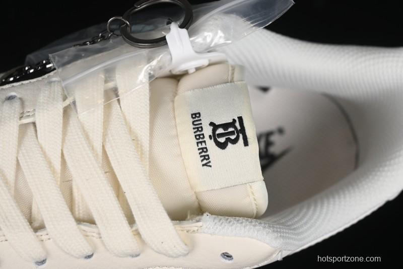 Nike Air Force 1 '07 Low Burberry Collaboration - Black White Patchwork Casual Sneakers - BB8588-227