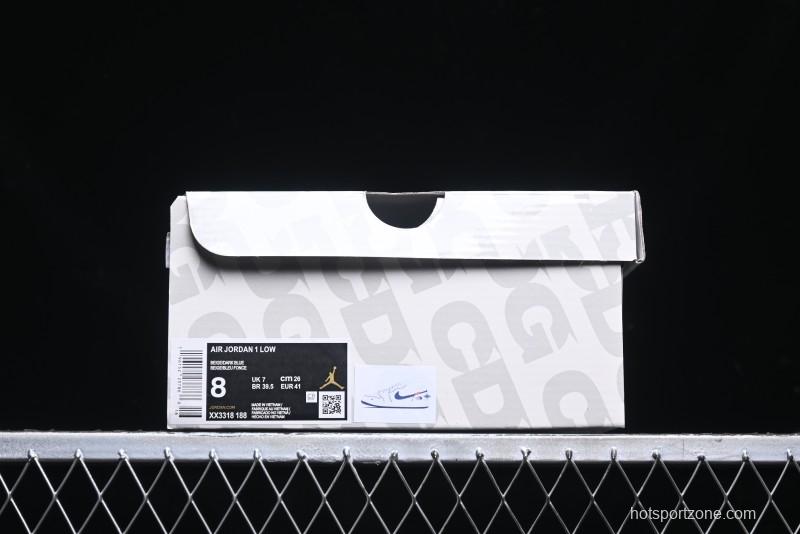 Nike Air Jordan 1 Low Supreme x The North Face Retro Basketball Shoes - XX3318-188