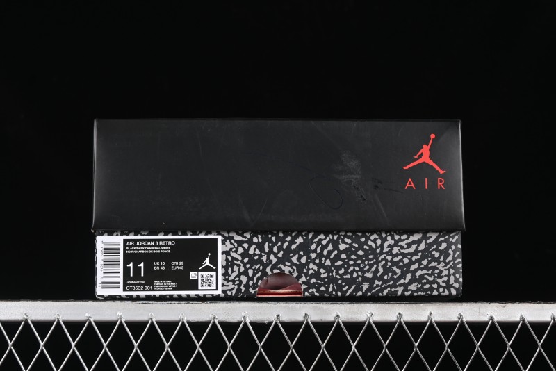 Nike Air Jordan 3 Retro Basketball Shoes Midnight Black - CT8532-001