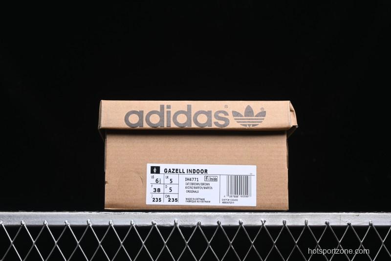 Adidas Origials Gazelle Indoor IH4771 Retro Casual Slip-Resistant Wear-Resistant Low-Top Sneakers - IH4771