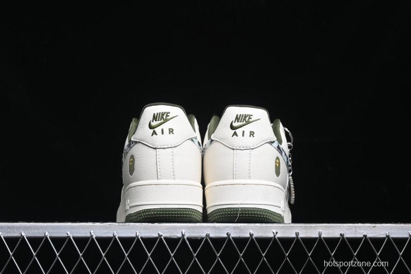 Nike Air Force 1 '07 Low BAPE Collaboration - Camo Swoosh Low-Top Casual Sneakers DF0188-012