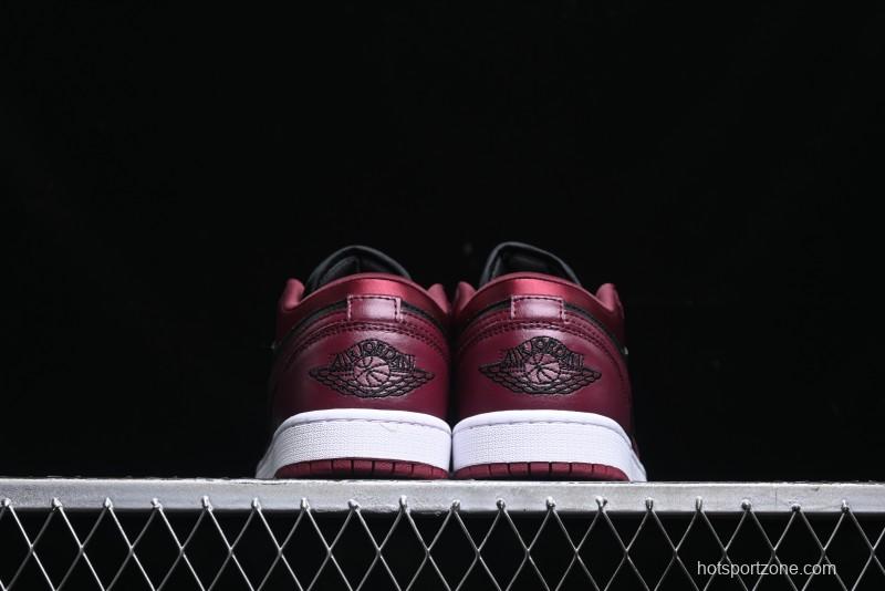 Nike Air Jordan 1 Low AJ1 Black Wine Red Metallic Wings DB6491-600