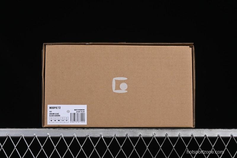 Grounds Big Bubble High Platform Sneakers in Cream Lilac - AJE5