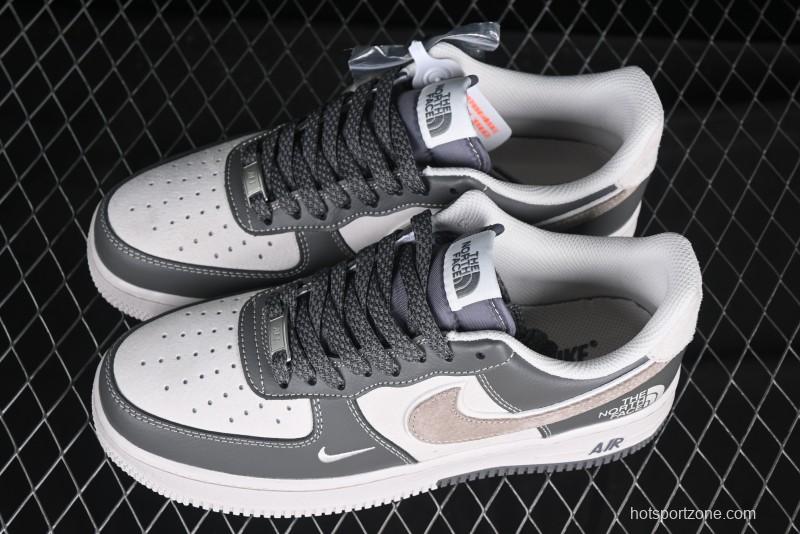Nike Air Force 1 '07 Low North Face Collaboration Light Grey Two-Tone Low-Top Casual Sneakers - DM6688-046