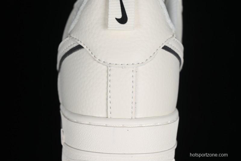 Nike Air Force 1 '07 Low Classic Black Mini Swoosh Starry Sky Casual Sneakers - MJ0319-021