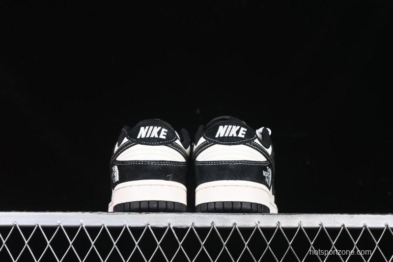 Nike SB Dunk Low The North Face Year of the Snake Black White Black Swoosh Anniversary Custom Low-Top Casual Sneakers - FC1688-210
