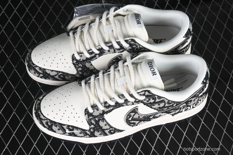 Nike SB Dunk Low Dior Collaboration Anniversary Customized Low-Top Casual Skate Shoes - YX5066-248