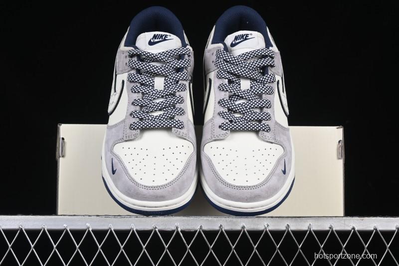 Nike SB Dunk Low MLB Collaboration Embroidered Blue Logo Anniversary Custom Low-Top Casual Skate Shoes - DJ2024-092