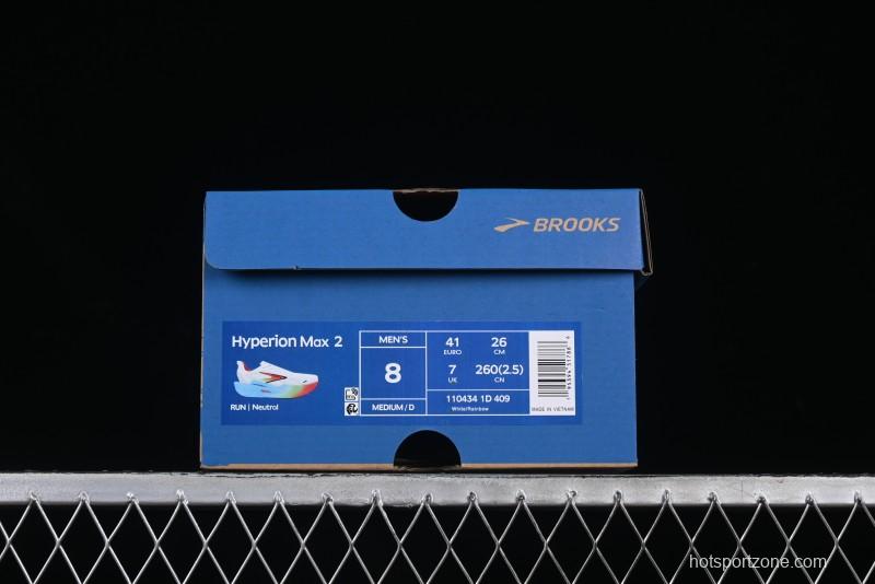 Brooks Hyperion Max 2 Cushioned Racing Marathon Running Shoes - 1104341D409