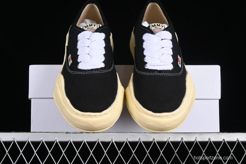 Wayne Original Sole Leather Low Sneaker with Deconstructed Ice Cream Sole - W.E5