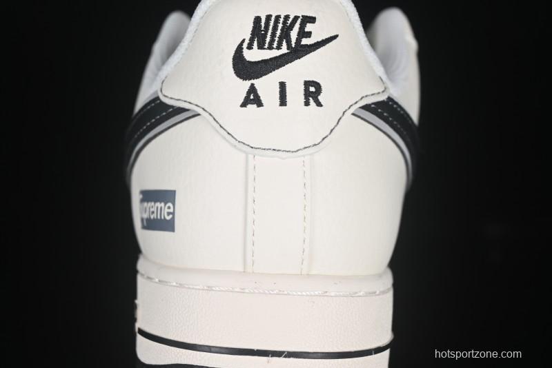Nike Air Force 1 '07 Low Supreme Collaboration Two-Tone Beige Low-Top Casual Sneakers - XZ6188-362