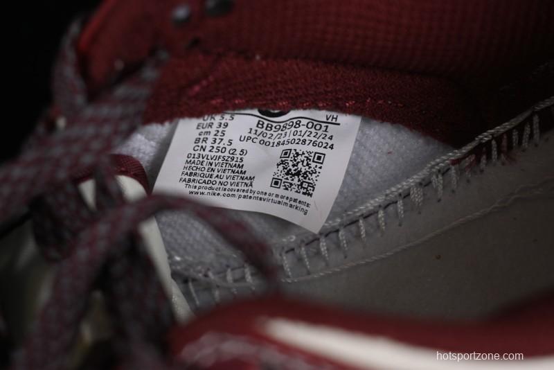 Nike SB Dunk Low Stussy Collaboration - Burgundy Starry Sky Anniversary High-End Custom Low-Top Casual Skate Shoes - BB9898-001