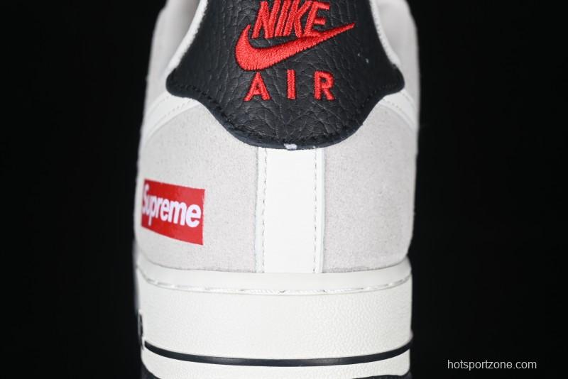 Nike Air Force 1 '07 Low Supreme Collaboration - Beige Grey Woven Label Casual Sneakers - CH6336-517