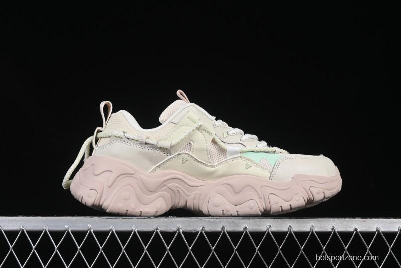 Fila Fusion Retro Mars Running Shoes with Lace-Up Design - F12W432101FAP