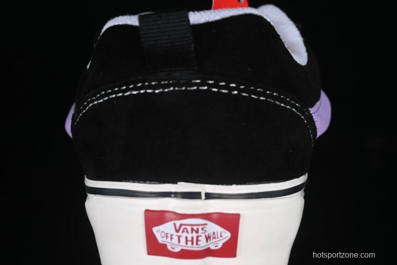 Vans Knu Skool Purple Grape Love Comfortable Fashion Slip-Resistant Wear-Resistant Low-Top Casual Skate Shoes - VN0009QC6BT1