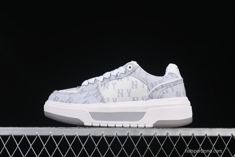 New York Yankees Chunky Liner Mid Denim Monogram Platform Sandals - 3ASXD065N50GRS