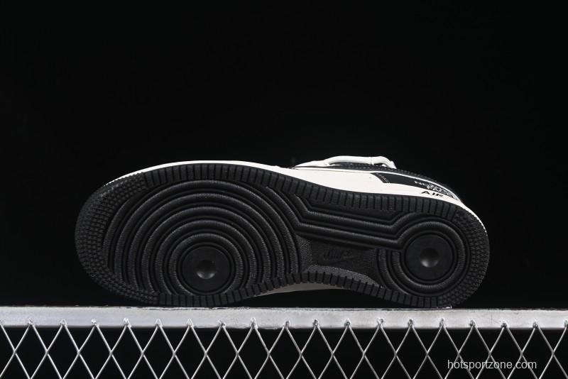 Nike Air Force 1 '07 Low The North Face Collaboration Suede Black Drawstring Casual Sneakers - SJ1198-101