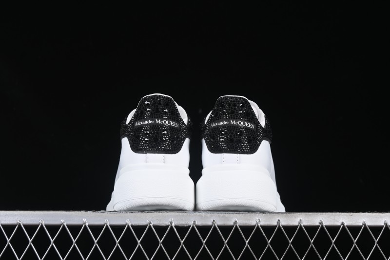 Alexander McQueen Oversized Sneakers with Black Suede Heel Detail - D.E5