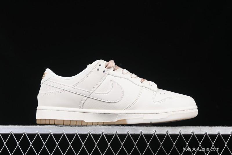 Nike SB Dunk Low Supreme Collaboration Two-Tone Khaki Anniversary High-End Custom Low-Top Casual Skate Shoes - BB8675-111