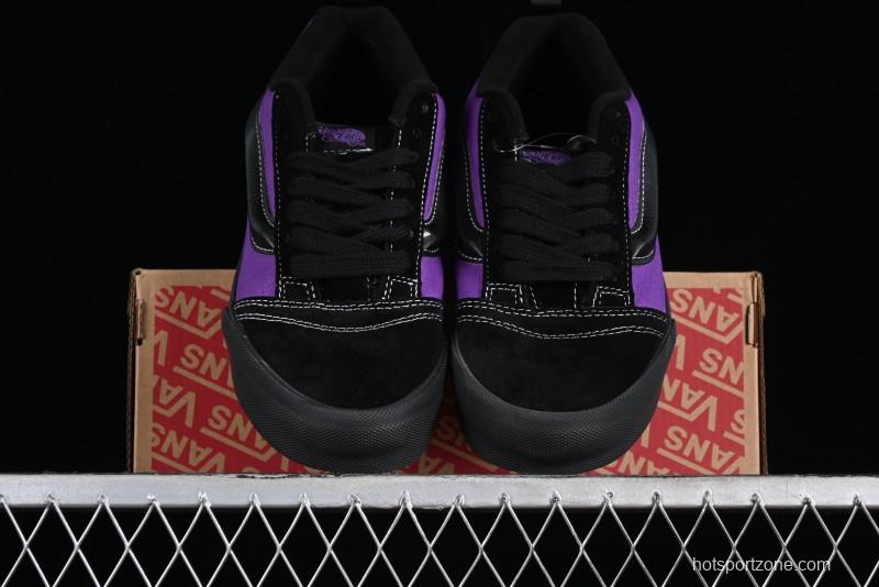 Vans Classics Knu Skool Black Purple Slip-On Shoes - VN0009QCSWE