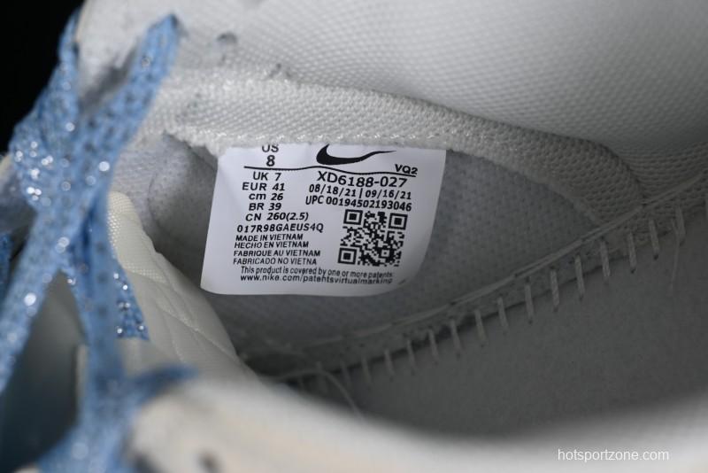 Nike SB Dunk Low BAPE Collaboration - Off-White Mini Blue Swoosh Anniversary High-End Custom Low-Top Casual Sneakers - XD6188-027