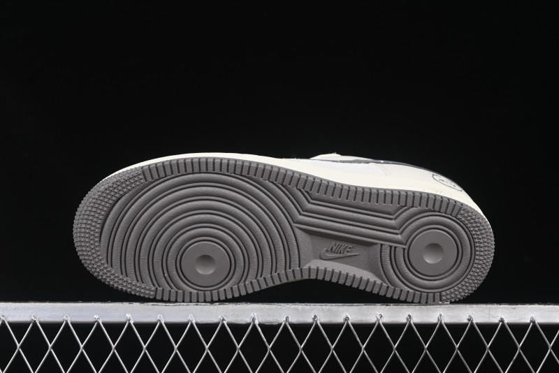 Nike Air Force 1 '07 Low Casual Sneakers in Light Grey with Custom Hardware - DF0188-036