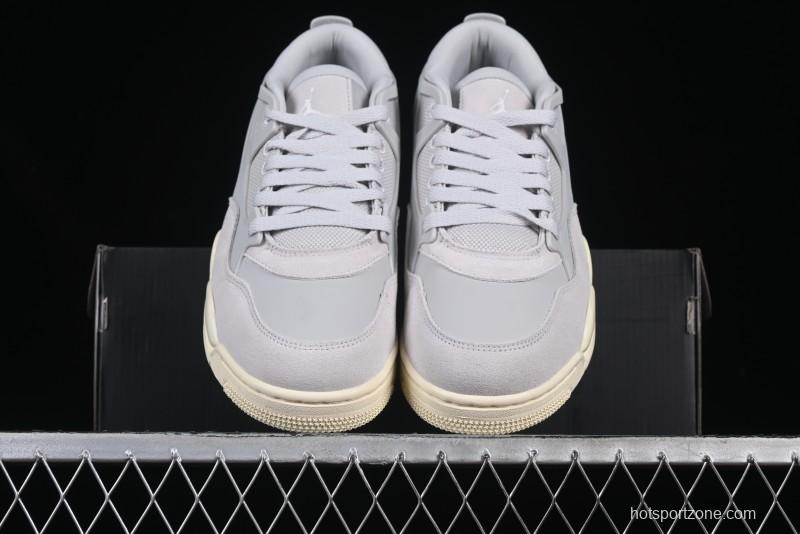 Nike Air Jordan 4 Remastered Sneakers with Textile Mesh Leather and Suede Upper - FQ7940-001