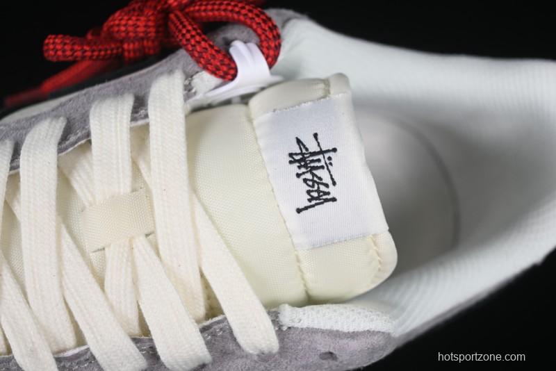 Nike Air Force 1 '07 Low Stussy Collaboration Black Grey Patchwork Low-Top Casual Sneakers - XZ6188-363