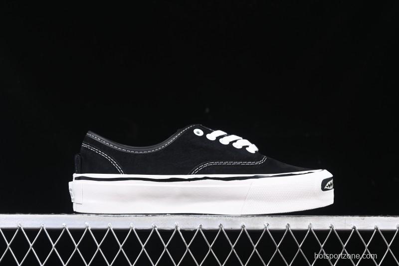 Kamiya Vulcanize Sneaker 23AW High-End Line Mihara Yasuhiro Dissolve Black White Suede Casual Low-Top Canvas Shoes - M.C3