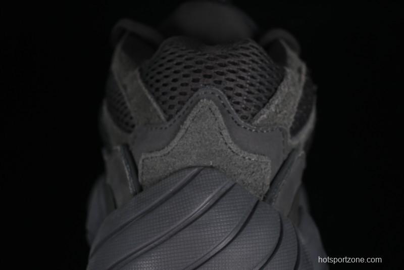 Adidas Yeezy 500 Black Casual Running Shoes - F36640