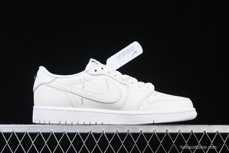 Nike Travis Scott x Air Jordan Low OG SP AJ1 Retro Sneakers in Pure White - TD1228-111