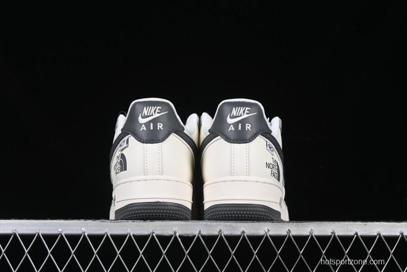 Nike Air Force 1 '07 Low The North Face Collaboration Beige Grey Check Grey Outsole Casual Sneakers - XZ6188-191