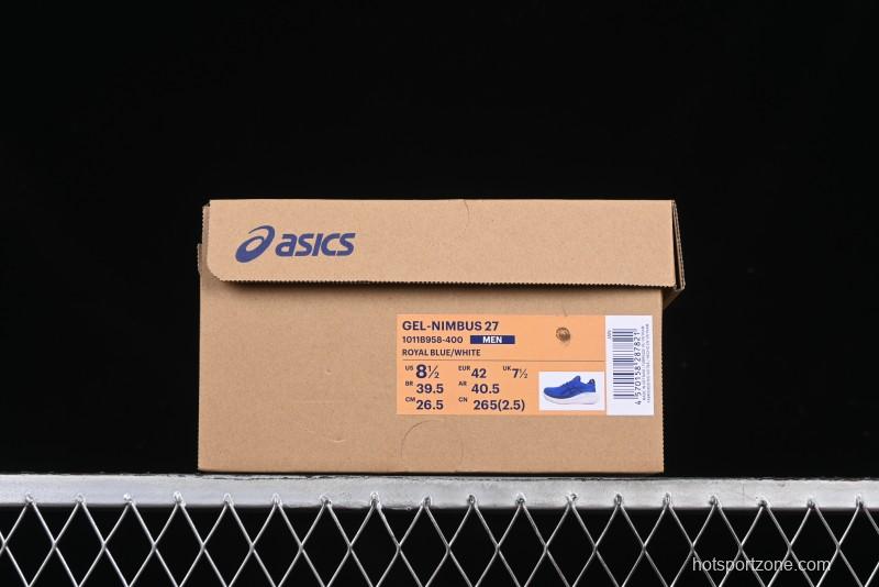 Asics Gel-Nimbus 27 Retro Breathable Casual Shoes Cushioned Mens Durable Running Shoes - 1011B958-400