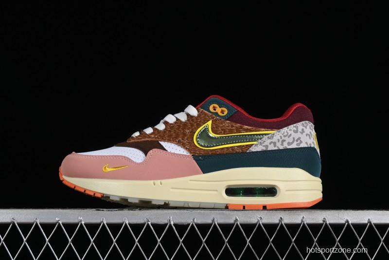 Nike Air Max 1 Retro Running Shoes with Half-Sole Air Cushion - HO2639-100