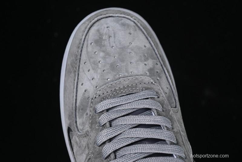 Nike Air Force 1 '07 Low UN Collaboration - Shadow Grey Pigskin Sneakers DF0188-018