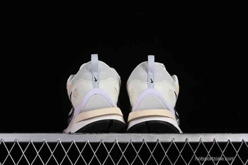 Nike Sacai VaporWaffle 3.0 Deconstructed Sneakers with Overlapping Swoosh and Dual Tongue - CV1363-101