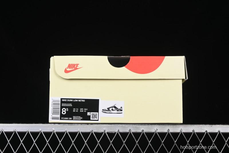 Nike SB Dunk Low Stussy x Gucci Triple Collaboration - Irregular Black Swoosh Anniversary Custom Low-Top Casual Sneakers - FC1688-196