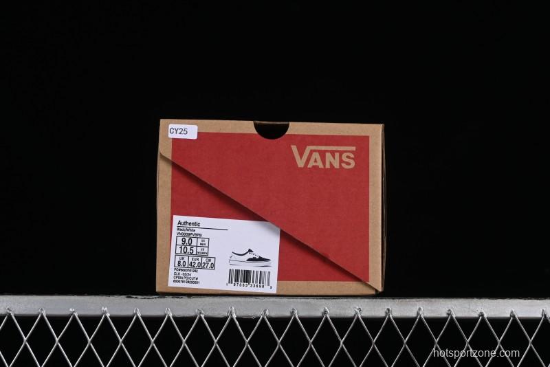Vans Authentic Peace Dove Series Classic Canvas Patchwork Low-Top Skate Shoes - VN0009VBPB